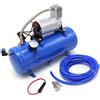 XUEMANSHOP Compressore d'aria, 12V 6Bar Compressore portatile Mini Compressore con Serbatoio 6L per Clacson Camion Pneumatico VR