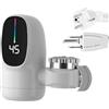 Skkpolo Rubinetto Acqua Calda Istantanea, 3000W Scaldabagno Elettric Rubinetto Rapido Con Display Digitale A LED Per Hotel, Casa, Interno, Camper, Bagno E Cucina