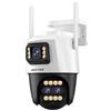 Jortan Tech Gun-Ball Linkage JTZ-9999PRO Videosorveglianza Camera con Triplo Sensore 4MP, Dual Zoom, Codifica H.265AI, Visione Notturna IR-CUT, Audio Bidirezionale, Rilevamento Umano e Connettività