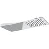 ERCOS Soffione Doccia A Sbalzo In Acciaio Inox Effetto Pioggia , Soffione Doccia rettangolare 230X550 MM Ultra solltile 2 MM , Soffione Doccia Con Sistema Di Attacco Muro