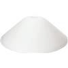 ORION LIGHTSTYLE Paralume di ricambio in vetro (Ø 380 mm), apertura per attacco E27, altezza 130 mm, vetro della lampada, paralume in vetro, cono in vetro, opaco, bianco