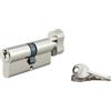 Thirard Cilindro europeo per serratura a pomolo SA 35Bx30mm, anti estrazione, nichel, 3 chiavi - THIRARD