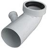 Valsir Curva bianca per scarico wc attacco bicchiere DX Valsir 110/40mm