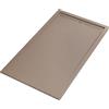 OLIMPO DOCCE - Piatto doccia in marmo resina Tortora pietra cemento GRID - 80x180