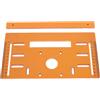 Kikumi Piastra di base per circolare con marcature in scala, tagli piatti e smussati, per lavorazione del legno, per fresa con bordi taglienti, 28 x 15 cm