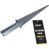 NAJDER Supporto per pali, ancoraggio a terra a manicotto per profili in acciaio 60x40 mm, Lunghezza totale: 790 mm, Acciaio zincato a caldo, Fissaggio per recinzione