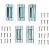 HEIBTENY Cerniera a filo in acciaio per porte di piccole credenze, caravan, case mobili, zincata (5 pezzi)