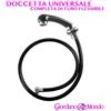 Sakioo DOCCETTA LAVANDINO UNIVERSALE COMPLETA DI TUBO FLESSIBILE PER LAVATESTA PARRUCCHIERE - BARBIERE - PROFESSIONALE