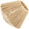 SOESFOUFU Paralume Vimini Intrecciato in Corda di Paglia Beige, Paralume Rustico per Lampade da Tavolo e Sospensione, per Ristoranti e Installazione Semplice