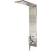 MIROMA SHOP Metaform modello Trend pannello doccia in acciaio inox satinato, 4 funzioni