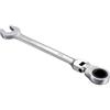 KATUR Chiave combinata a cricchetto 20 mm, chiave a cricchetto con testa flessibile, design industriale a doppio uso, utensile metrico professionale in acciaio al cromo vanadio