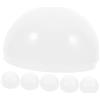 KONTONTY 6 Pezzi Paralume PC Piatto Bianco Mezzo Rotondo Copertura Lampadina LED Anti Appannamento Diffusore Luce Accessorio Illuminazione Soffitto
