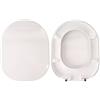 HYDRO HOME Copriwater Ideal Standard Tonic Come Originale, Tavoletta Wc In Plastica Termoindurente Avvolgente Con Cerniere Fisse, Asse Wc Colore Bianco MADE IN ITALY