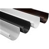 Rainway Pacchetto risparmio grondaie RAINWAY S (10 metri, antracite) - 90mm semicircolare, PVC-U plastica, raccomandato per aree del tetto > 100m², grondaie in plastica PVC