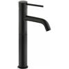Yellowshop - Miscelatori rubinetterie bagno completo Essenza lavabo muro bidet vasca e doccia incasso in ottone nero opaco flessibile inox doccetta (Lavabo Alto)