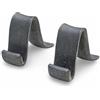 LUNA WAY CAST IRON Coppia di Supporti per lastre in Ghisa | Per Camino o da ornamento | Supporti in ghisa massiccia per piastre decorative, struttura stabile e durevole, ideali per camino e termocamino
