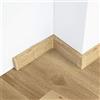 DQ-PP 10m Battiscopa 55mm PVC Quercia Antica Listelli per Laminato Battiscopa in Plastica PVC Decori Battiscopa