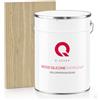 Q-COVER Impregnante Colorato per Legno 2 in 1 Grigio e giallo 5L Protezione UV Idrorepellente per Interno ed Esterno