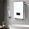Caskunbsy Scaldabagno elettrico da 6500 W, scaldabagno istantaneo elettrico, senza serbatoio warmwasserspeicher, adatto per doccia, bagno cucina e roulotte