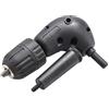 HOHXEN Adattatore ad Angolo Retto, Set di Punte per Trapano Elettrico a 90 Gradi con Mandrino Autoserrante a Gambo Tondo da 10 mm Adattatore - Gamma di Serraggio 1-10 mm (1/16-3/8)