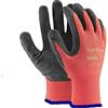 Ogrifox 24 paia di guanti da lavoro, rivestiti in lattice durevole, con salda presa di sicurezza, adatti per giardinaggio, M - 8, Black / Red, 60
