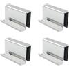 CHENJIN 4 maniglie per porte in vetro da 4,1 cm, in acciaio inox, per vetrine, vetrine, vetrine, cucina, bagno, porta del vino