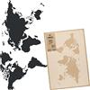 NAKLEO Stencil per Pittura 46x88cm, Mondo Mappa Globo Continenti Modello per Pareti Grandi Dimensioni, Plastica e Riutilizzabile Fai Da Te Artigianato Decorazioni Casa, Muro Legno Tessuto Mobili
