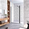 GENERIC Walk in Doccia 150x200cm Due Pareti (110+40) cm Vetro 8mm Barra 73-120cm