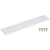 QUARKZMAN Griglia Aerazione, 1Pz 300 x 50mm Griglia D'aria Alluminio Rete Lega Alluminio con Vite, Griglia di Ventilazione Rettangolare Decorative per Armadio Porta (Argento)