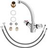 ACROSSPART Rubinetto bagno, rubinetti con termostato e doppio manico, miscelatore termostatico lavabo, rubinetto bagno per il lavandino