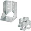 siwitec 10 x siwitec Staffa per travi tipo B 60 x 100 mm, zincata Sendzimir, marcatura CE, spessore del materiale 2 mm, connettore per legno resistente agli agenti atmosferici, scarpe per montanti, connettore