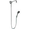 BAGNOCLIC Kit Set Doccia con Deviatore a Pressione, Doccetta Multigetto e Braccio 30 cm