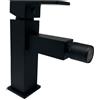 VR VETRINEINRETE Vetrineinrete® Rubinetto per bagno ultra moderno miscelatore orientabile lavabo bidet vasca nero opaco (Rubinetto Bidet)