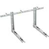 HYTAMA TOOLS Staffe per climatizzatore in acciaio unità esterna 450x380x800mm Carico Certificato 80 Kg (Collaudate 240 Kg) , Acciaio strutturale spessore 1,2 mm Verniciatura epox RAL 9002 con Kit montaggio