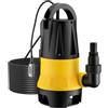 Wiltec Livellostato, sensore di livello per pompa sommersa acque reflue 900 W 15000 l/h, 2 modalità