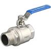 Generic Valvola a sfera in acciaio inox 304 a due pezzi 1/4 3/8 1/2 3/4 1 2 BSP femmina e maschio filettatura acqua gas olio adattatore raccordo (3/8)