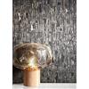 Newroom Carta da Parati Nera Effetto Glamour Oro 3D Soggiorno