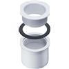 INEFA Scarico per grondaia, per grondaia a scatola, PVC 83/75mm, bianco connettore per tubo di scarico, recupero acqua piovana, Made in Germany