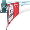 STEIGNER Guarnizione doccia sottoporta curva 60 cm UK04 (1 pz.) - Guarnizione curva per doccia semicircolare o quarto di cerchio con porta 3,5-5 mm - Colore: trasparente - Materiale flessibile