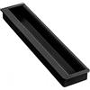 jiajulashou123 Maniglia Invisibile Nero Maniglia incasso per Armadio Maniglie per Mobili da Cucina Maniglie per Porte in Alluminio Maniglie per Cassetti Con Viti per Bagno Porta Scarpiere (length:160mm)