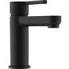 Parama Rubinetto per il Bagno Miscelatore Monocomando Standard interamente in Ottone con finitura Nero Opaco Design Tondeggiante Moderno per Scarico Automatico modello Virna