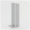 Idralite Porta doccia a soffietto in PVC 120 cm H 185 mod. Giglio con apertura centrale