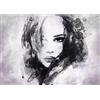 Runa Art Carta da parati fotografica Women Paintings 352 x 250 cm Vello Sfondo Murale XXL Moderne Decorazione Soggiorno Camera De Letto Sala Ufficio rosa grigio 9493011b