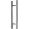 BZJPRFC Coppia Di Maniglie Cromate For Porte Doccia Maniglie For Porte Scorrevoli In Vetro For Box Doccia Interni/Esterni(Pitch-300mm)
