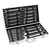Wiltec Chiave combinata a cricchetto Set da 22 pezzi 6-32mm Chiave inglese a forchetta