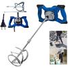 Banas 2600W Portatile Elettrico Calcestruzzo Cemento Intonaco Stucco Vernice Thinset Mortaio Paddle Mixer Pro Trapano Miscelatore Strumento di Agitazione Regolabile 6 Velocità; Miscelatore portatile