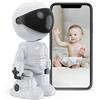 AntDau71 Baby Monitor Telecamera WiFi Interno Telecamera IP per Bambini/Animali Domestici/Anziani, Videocamera Interna con Visione Notturna e rilevazione di movimento Audio Bidirezionale