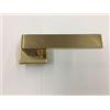 SECUREMME MANIGLIA QUADRA SECUREMME KIT ROMA IN OTTONE LUCIDO SINGOLA PER PORTA BLINDATA Q8 ROSETTA QUADRA 54X54X10 PZ 1, POTETE MONTARE LA MANIGLIA CON O SENZA MOLLA DI RITORNO