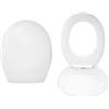 AMBRA WATER Copriwater termoindurente con sistema soft close serie everest bianco