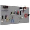 Simon Rack SimonRack Pannello Portautensili in Metallo, Pannelli per attrezzi, Include 14 Ganci e 3 Mensole, 1500x600 mm, Grigio - Simonwork
